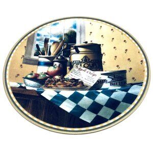 Knowles Apple Crisp by Michael j Weber #1133A 1991 plate blue 8" READ